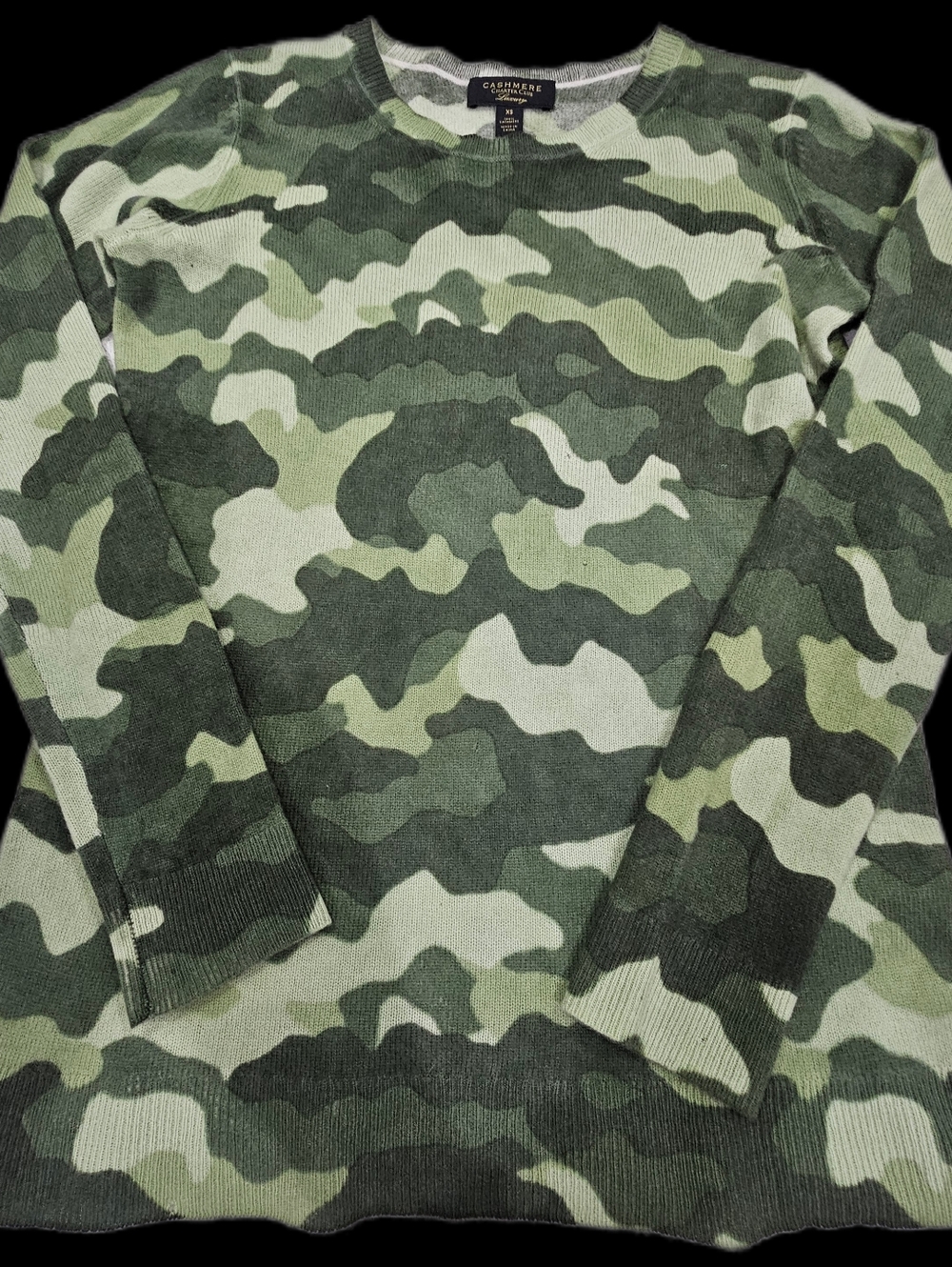 100% Cashmere Camo Sweater by Charter Club READ DESCRIPTION - Picture 5 of 11